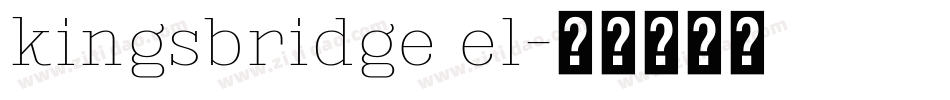 kingsbridge el字体转换